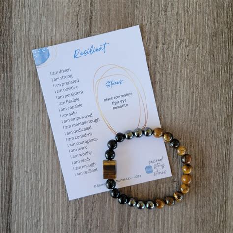 Resilience Story String Bracelet - MENS – Sacred Story Stones LLC