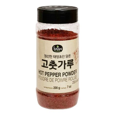Choripdong Hot Pepper Powder In Jar G Amazon Co Uk Grocery