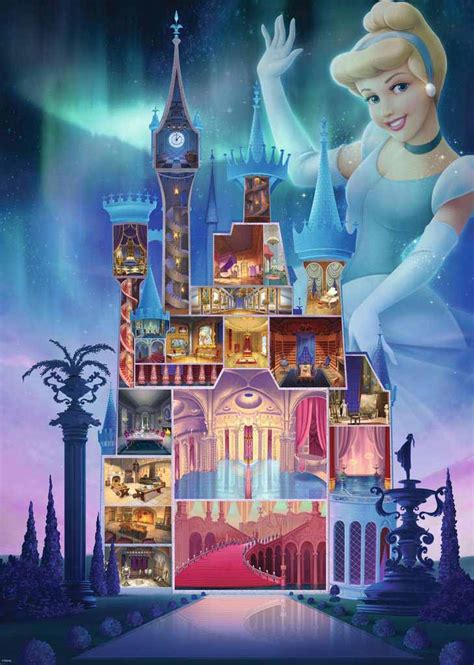 Disney Castles Cinderella 1000 Pieces Ravensburger Puzzle Warehouse