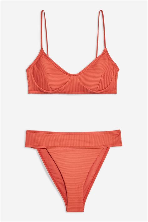 Topshop Rib Bikini Set