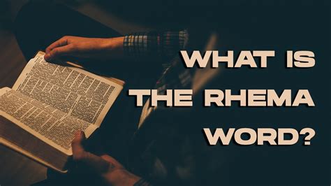 WHAT IS THE RHEMA WORD PS JOHN BRITTO YouTube