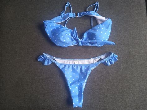 Retro Bikini Mit Schleife Bikini Bleu Avec N Ud Retro Kaufen Auf Ricardo