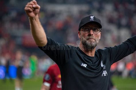 Jurgen Klopp Manager of Liverpool at the End of the UEFA Super Cup ...