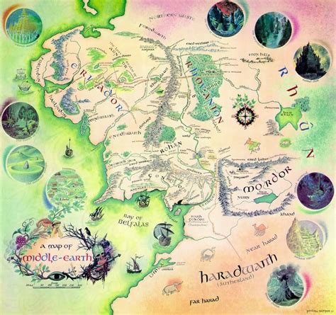 A Quick Guide To Jrr Tolkiens Middle Earth Middle Earth Map