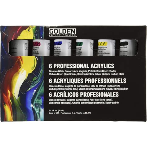 Solvang & Santa Ynez Art Class Supplies | Golden Heavy Body Acrylics