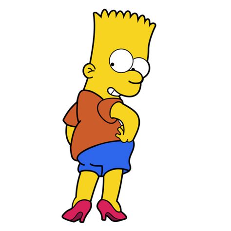 Bart Simpson Mooning Transparent