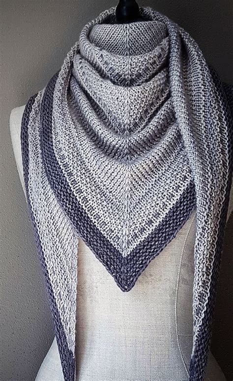 Strickanleitung Für Simply Shawl Reihen Von Einfachen Maschen Schön