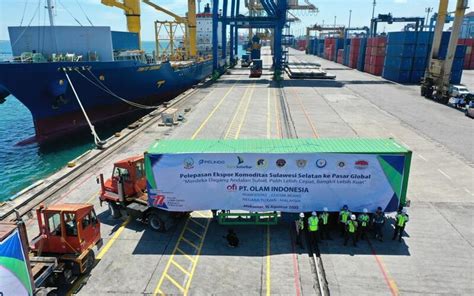 Sulsel Lepas Komoditas Ekspor Rp6486 Miliar Ke 20 Negara