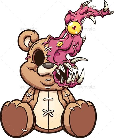 Monster Teddy Bear Graffiti Cartoons Teddy Bear Drawing Bear