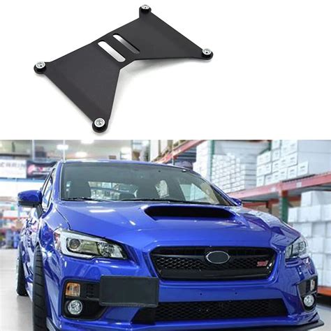 Racing ALUMINUM Front License Plate Holder Relocation Kit For Subaru