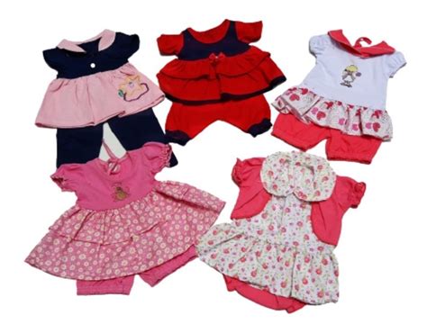 Roupa De Bebê Reborn Menina - 10 Roupas De Bebê Ou Reborn Rn A 3m Menina Atacado+3 Faixas | Mercado Livre