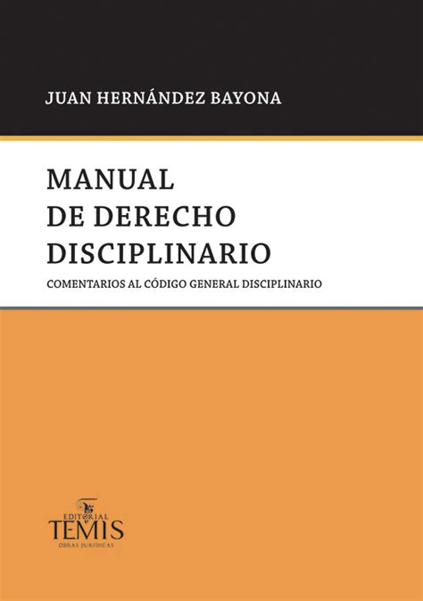 Manual De Derecho Disciplinario Editorial Temis