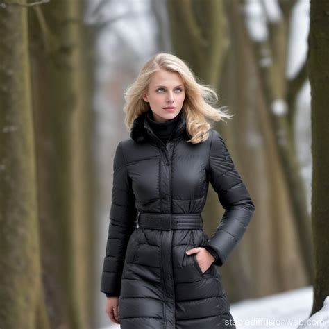 Blonde Woman Releasing Air From Tractor Tire Stable Diffusion Online