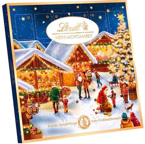 Lindt Christmas Market Mini Table Advent Calendar Natural German