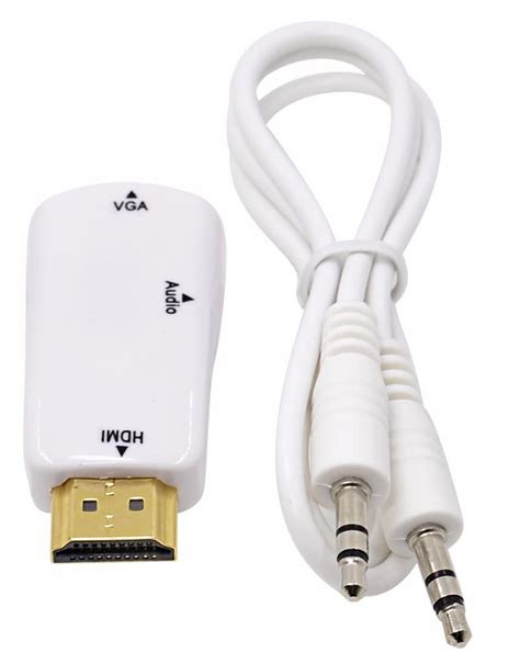 Кабель HDMI, VGA (f) MELT 1109, белый - купить по низкой цене в ...