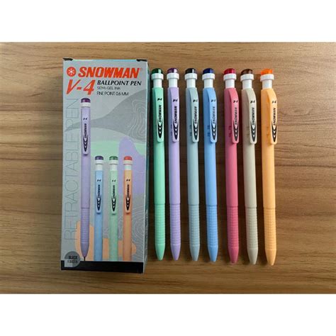 Jual Pulpen Snowman V Semi Gel Ink Mm Black Ballpoint Snowman V