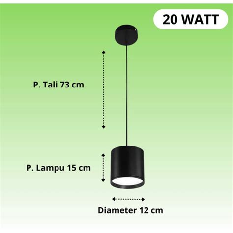 Jual Lampu Outbow Gantung Bulat LED 7w 12w 20w Kabel Rel Plafond Led