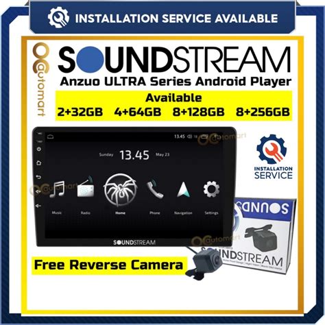 Free Reverse Camera Soundstream Anzuo Ultra Series Car Android Player