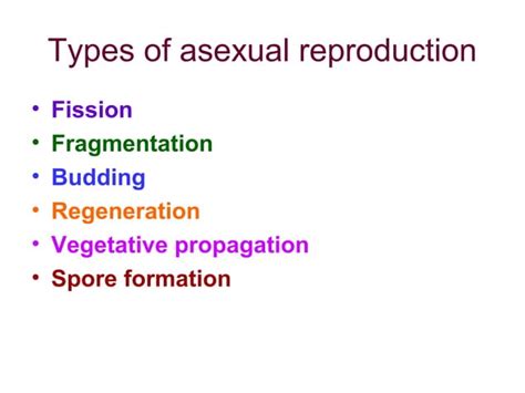 Asexual Reproduction Ppt PPT