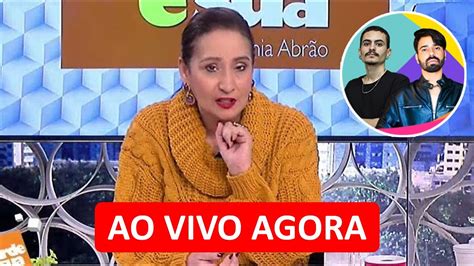 A TARDE É SUA SÔNIA ABRÃO AO VIVO Programa Da Sônia Abrão 27 01