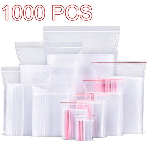 Plastic Ziplock Bags 1000 200 100pcs Jewelry Small Ziplock Bag Food