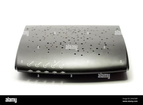router isolated  white background stock photo alamy