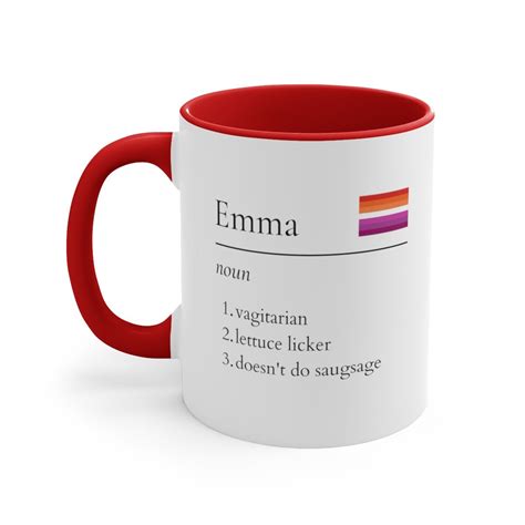 Vagitarian Lesbian Mug Lesbian Gifts For Girlfriend Funny Etsy