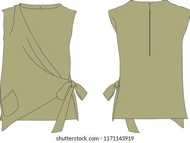 Pussy Bow Tie Leg O Mutton Stock Vector Royalty Free