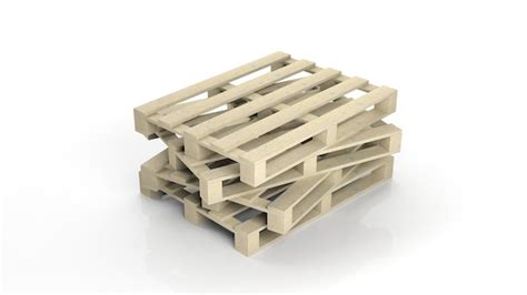 Premium Photo Wooden Pallets Isolated On White Background
