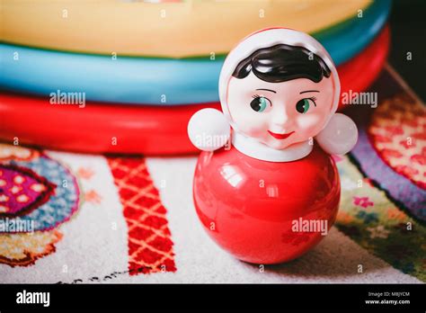 Close Up Roly Poly Toy For Children Stock Photo Alamy
