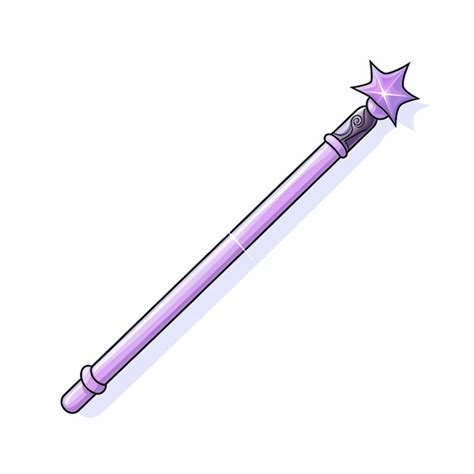 Premium Photo Cartoon Illustration Of A Magic Wand With A Star On Top