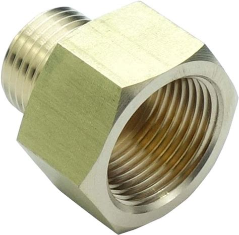 Buy HongBoW 2 Pcs Pack Brass Pipe Fitting Adapter Reducer 1 2 NPT Male