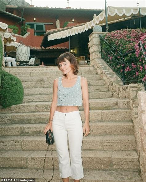 Lily Allen Looks Radiant In A Blue And Green Bikini As She Shares A Series Of Holiday Snaps