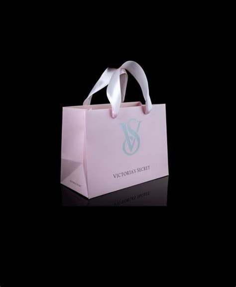 Подарочный пакет Victoria's Secret S 20*15*9 см Розовый с логотипом VS ...