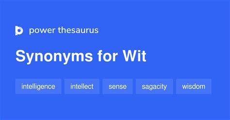 Wit synonyms - 1 877 Words and Phrases for Wit