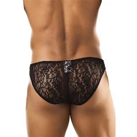 Mens Black Lace Fabric Lingerie Size 85 90 Cm At Rs 115 Piece In New Delhi ID 23175736112