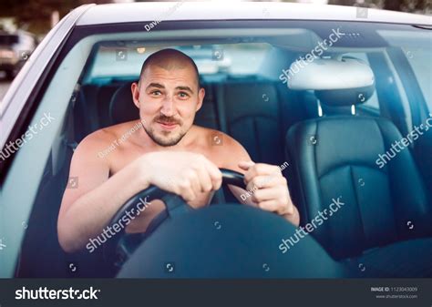 Naked Man Car Traffic Jam Stock Photo Shutterstock
