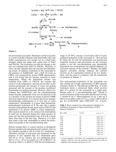 Pdf Kinetics And Mechanism Of Acid Catalyzed Hydrolysis Of Cyclohexyl