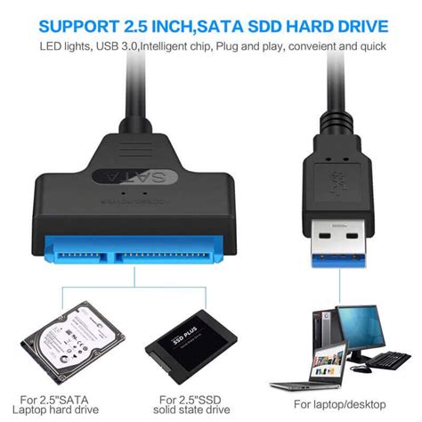 Как подключить винчестер к USB 3.0 to SSD/HDD 2.5 SATA Адаптер с ...