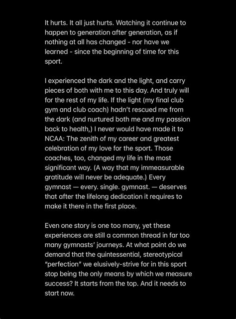 Statement by former OU gymnast Megan Ferguson : r/Gymnastics