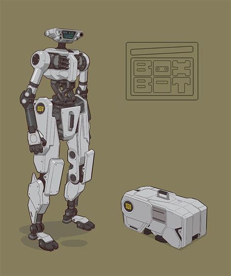 ArtStation - Boxbot Mark 1, Ben Olson Sketches | Robot concept art ...
