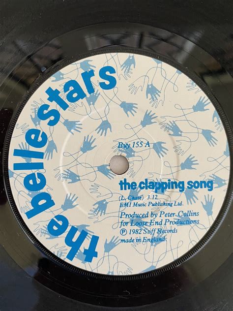 The Belle Stars The Clapping Song Vinyl Single Stiff