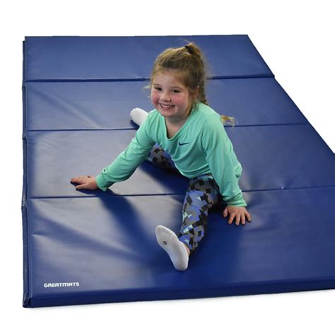 Folding Discount Gym Mats 1-3/8 Inch x 4x8 Ft. For Kids