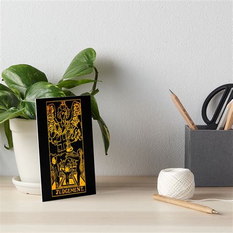 Judgement Tarot Card Gold And Black Major Arcana Of The Rws Deck