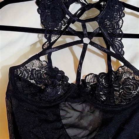 Dreamgirl Intimates Sleepwear Black Lace Lingerie Beautifully Made With Several Defining