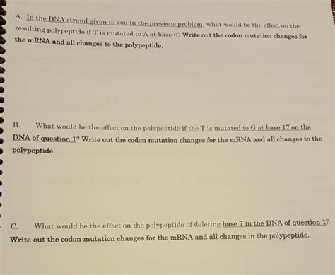 Solved 1 Transcribe And Translate The Following DNA Strand Chegg