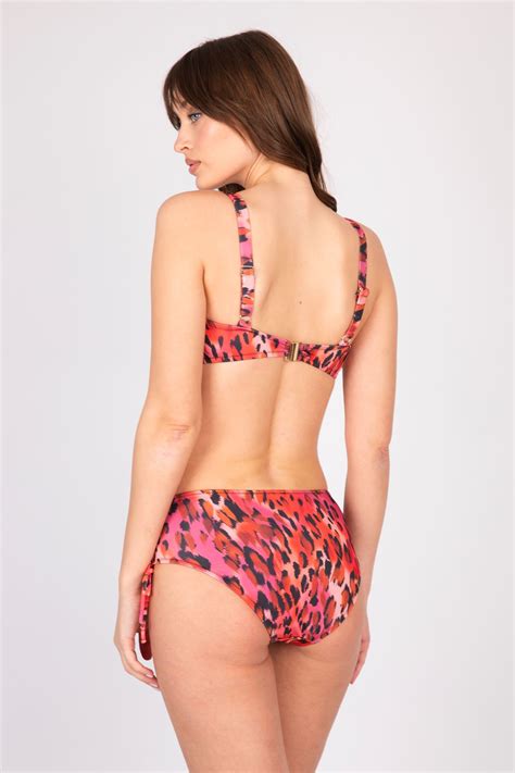 Leopar Desenli Toparlayıcı Bikini