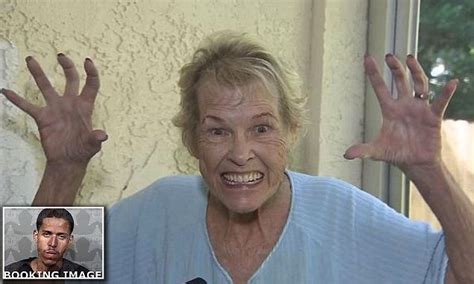 Florida Woman Scares Off Naked Intruder By Taking Out Her Dentures Daily Mail Online