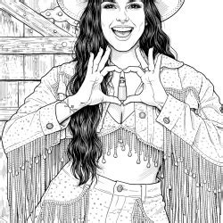 Desenho Da Ana Castela - Desenhos da Ana Castela para Imprimir e Colorir