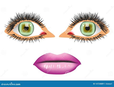 рот глаз иллюстрация вектора. иллюстрации насчитывающей медицинско ...